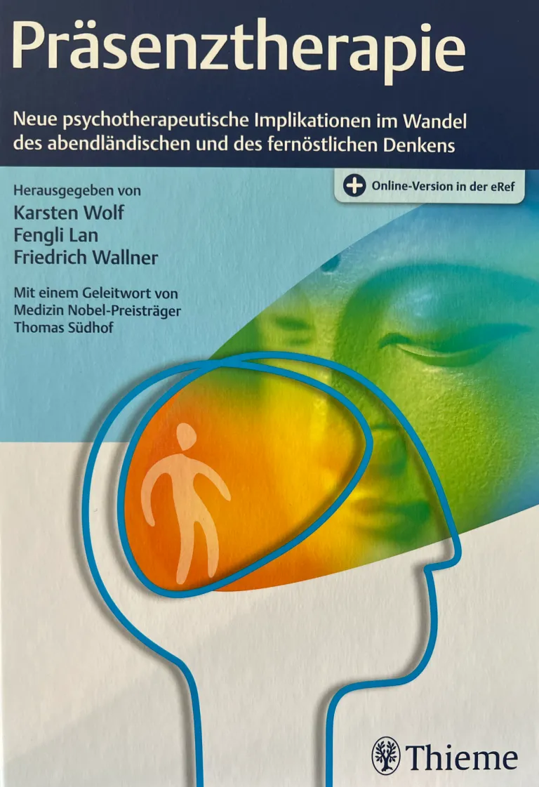 Buchcover: Präsenztherapie, herausgegeben von Karsten Wolf, Thieme Verlag
